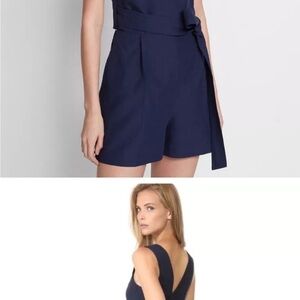 Club Monaco Navy Sleeveless Romper